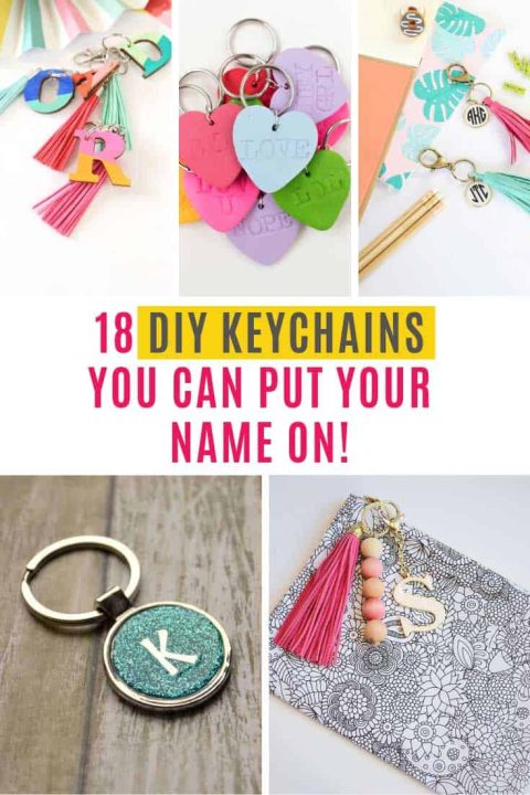 These personalized DIY keychain crafts make thoughtful gifts for all occasions. Everything from leather craft to beads and shrink film projects!