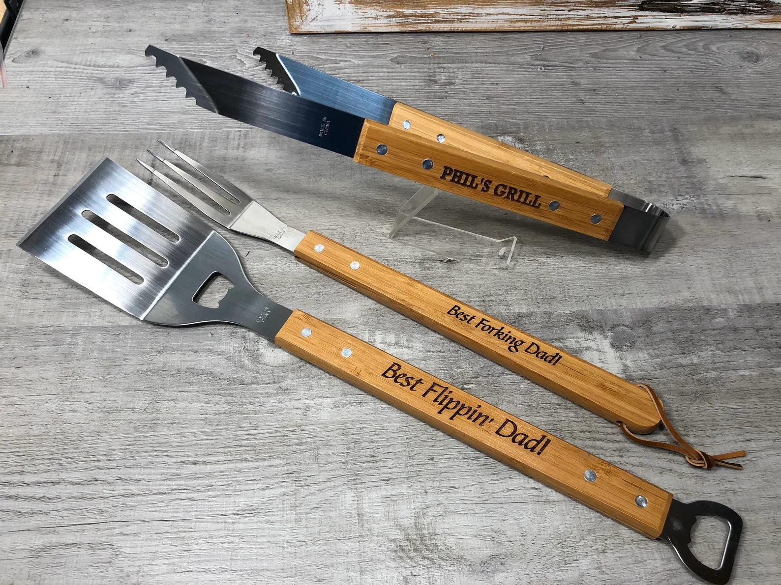 Personalized BBQ Spatula or Tool Set