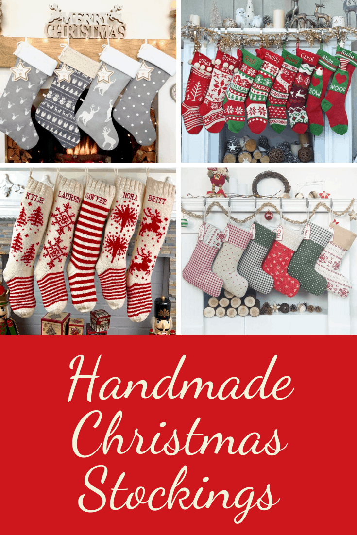 These personalized handmade Christmas stockings are beautiful and we have found styles that are sure to match your Holiday decor!