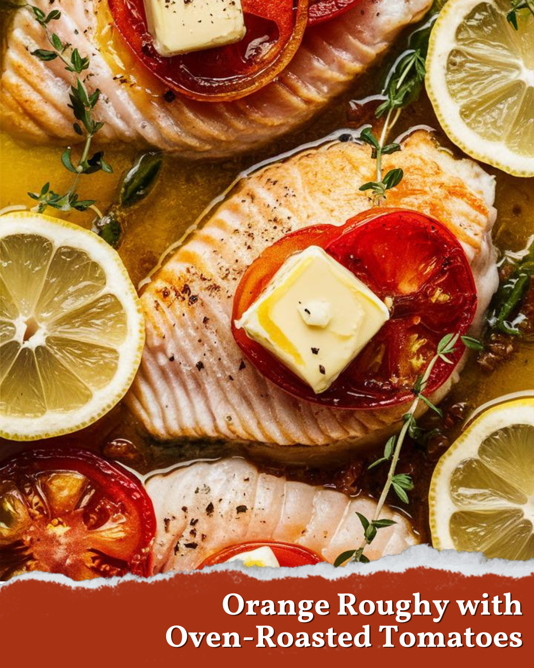 Foil packet cooking is your summer hero! Grill or bake this Orange Roughy with Oven-Roasted Tomatoes for a light, healthy meal ready in under 30 minutes. Cleanup? Just toss the foil! Perfect for hot days or year-round quick dinners. 🐟🔥 #HealthyEating #EasyMeals