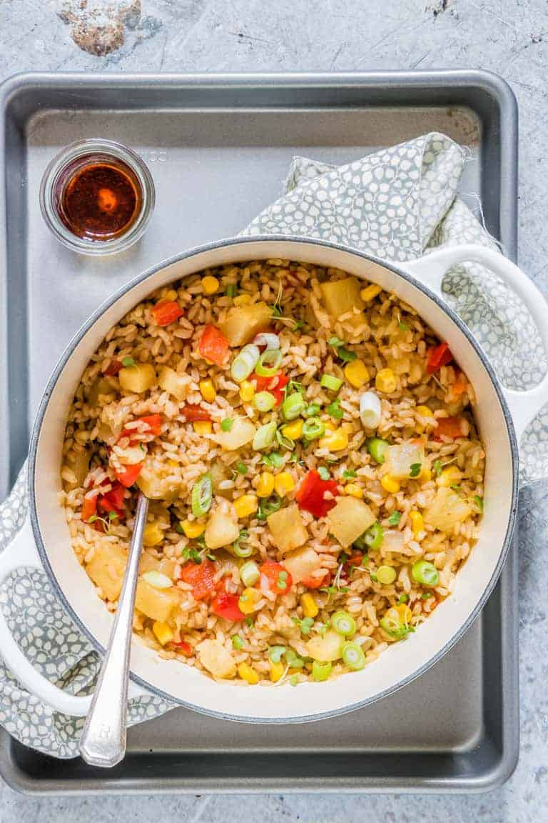 Pineapple Fried Rice {Vegan, Gluten Free}