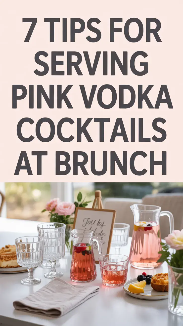 Hosting brunch with cocktails on the menu? These 7 tips for serving pink vodka drinks will help you keep things simple, stylish, and totally guest-ready. 💕🍸 #BrunchTips #CocktailParty #PinkVodkaDrinks