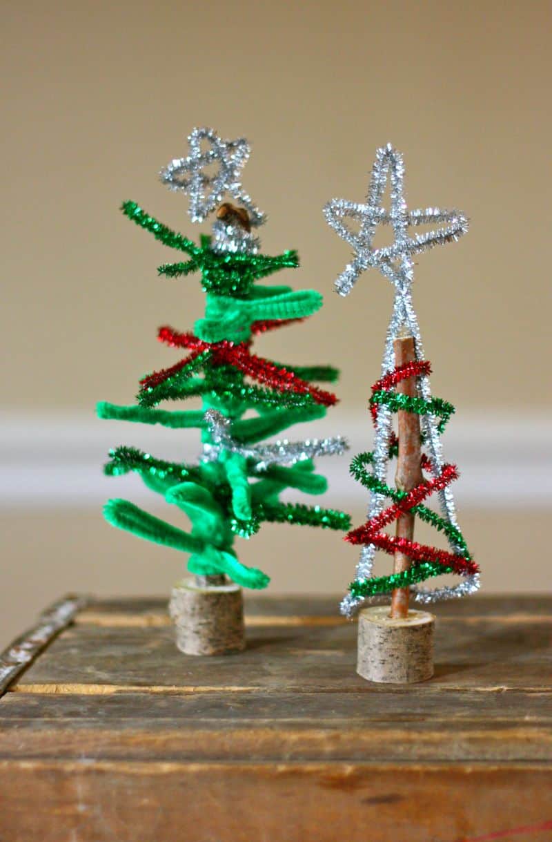 Pipe Cleaner Christmas Trees