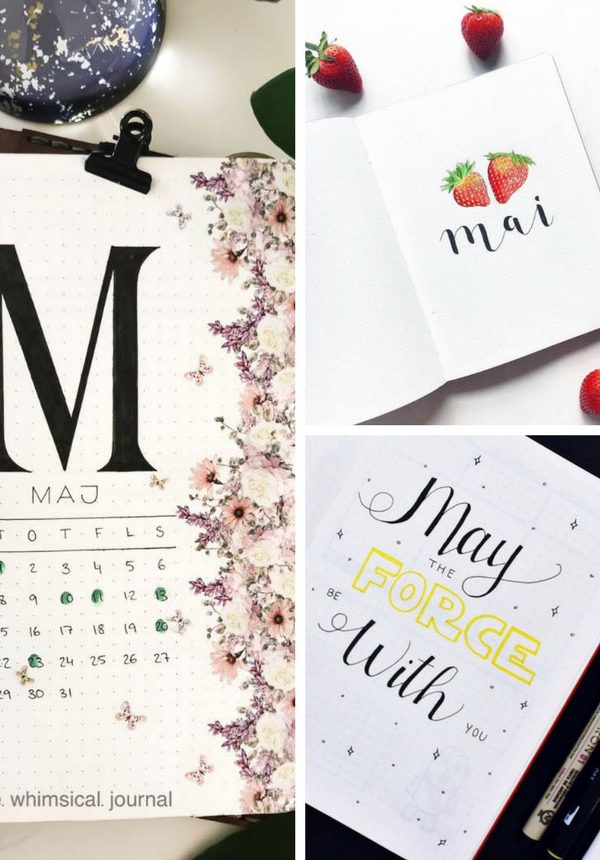 Plan with Me Bullet Journal May Cover Pages