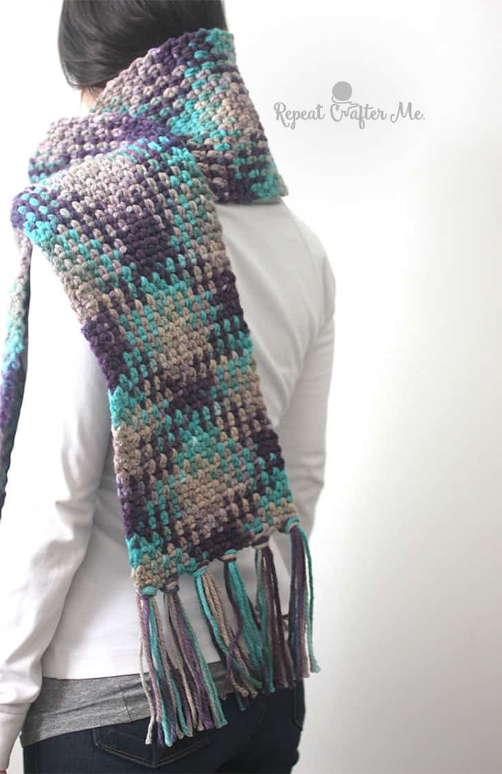 Planned Color Pooling Scarf