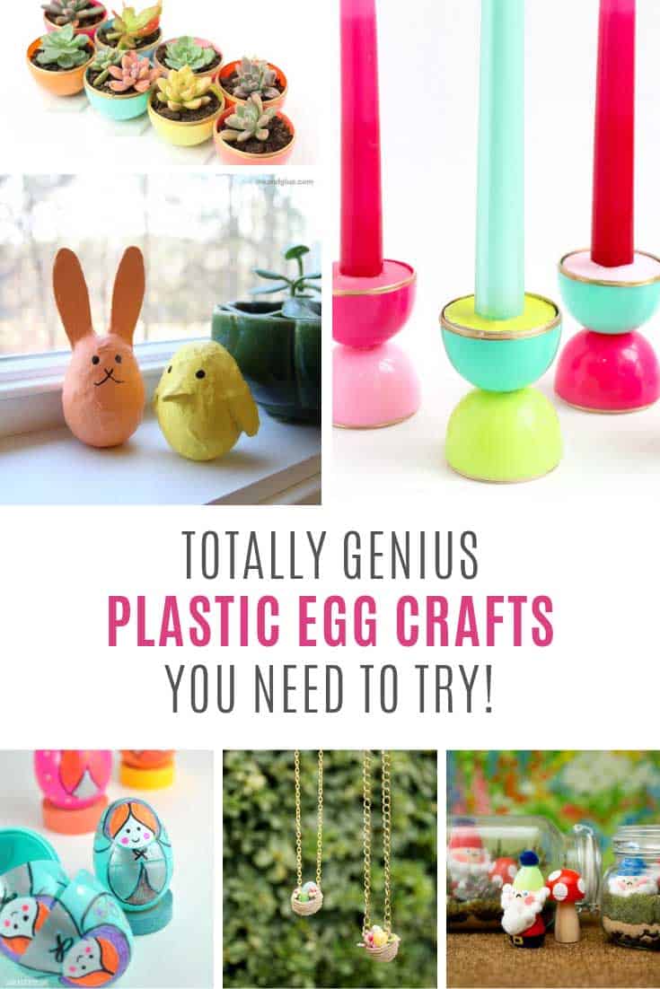 Loving these plastic egg recycling crafts!
