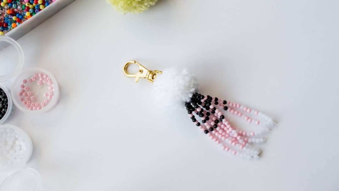 Pom Pom Keychain