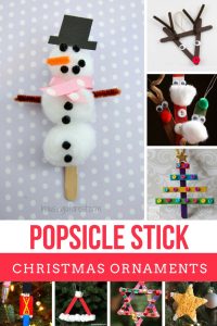 The kids will have a BLAST making these popsicle stick ornaments this weekend - I'd better go dig out the craft sticks!