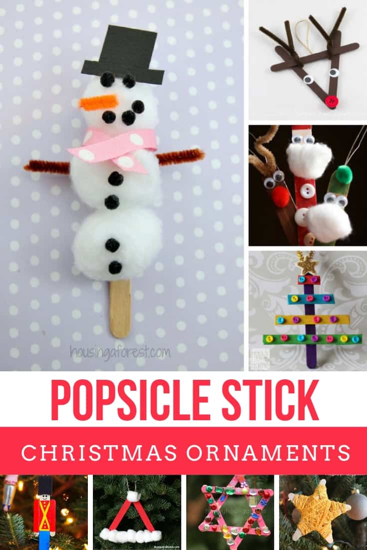 The kids will have a BLAST making these popsicle stick ornaments this weekend - I'd better go dig out the craft sticks!