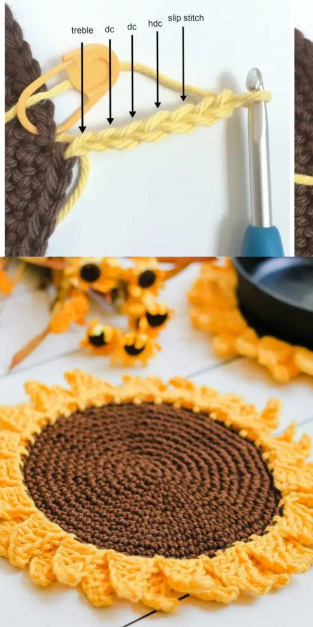 15+ Free Crochet Sunflower Patterns - Cute & Creative Ideas You'll Love ...