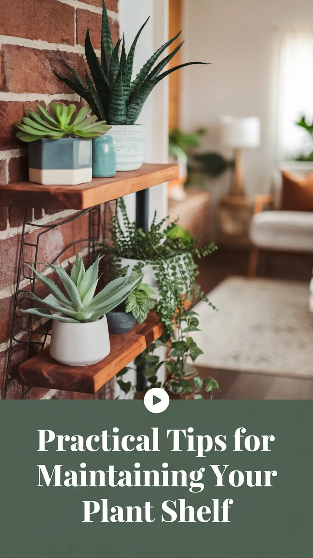 Keep your plant shelf thriving and looking stylish with these easy maintenance tips! Learn how to water, rotate, and arrange your plants for a lush and organized display. 🌿💡 #PlantShelfGoals #IndoorPlants #HomeDecorTips #PlantCare #StylishSpaces