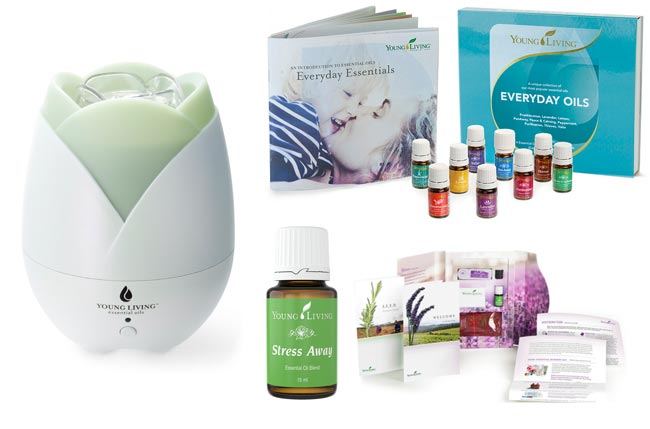 The UK premium Starter Kit contains oils, a diffuser and a selection of samples and guides