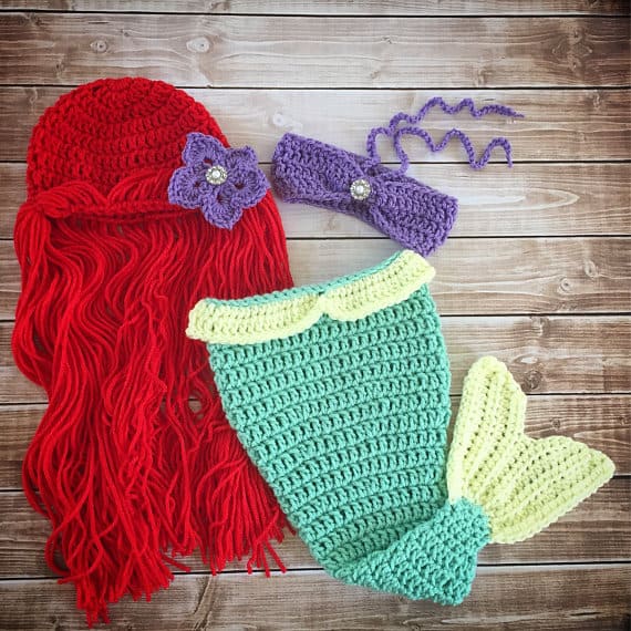 Crochet mermaid tail discount baby