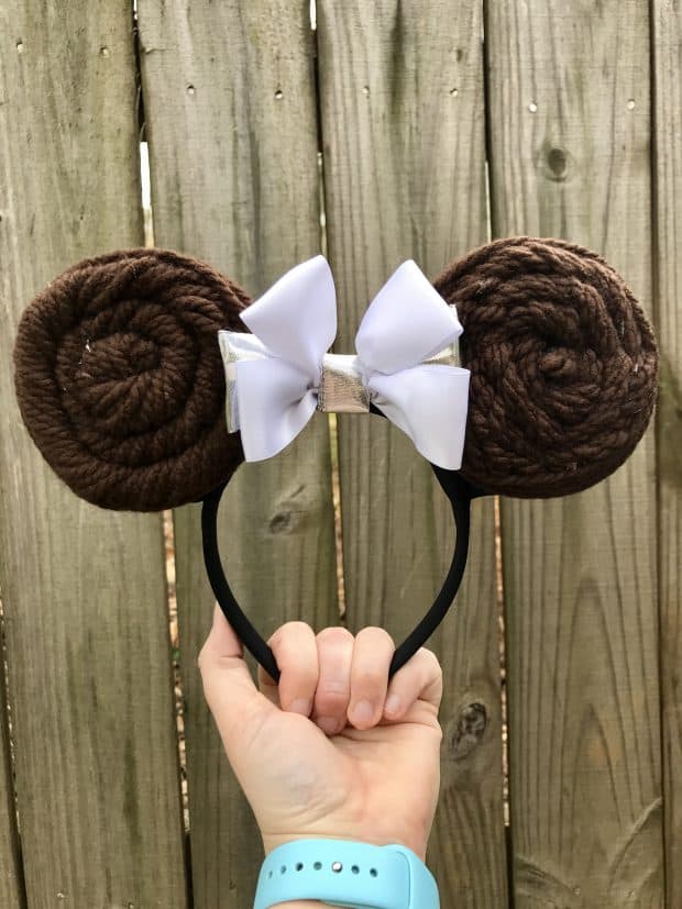 DIY Princess Leia Minnie Ears Headband