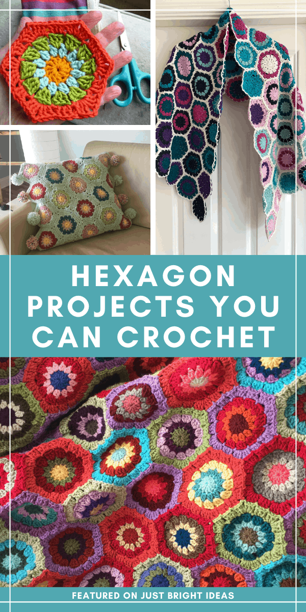 Have you ever crocheted a hexagon before? This free pattern is super easy to follow and you can make fun projects like shawls and tote bags!