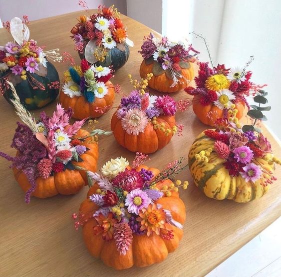 Want to create beautiful pumpkin flower arrangements this fall? Learn how to make a pumpkin flower arrangement with our simple guide! 🎃💐 Perfect for any occasion, these fall flower arrangements in pumpkins can be made with real or fake pumpkins. 🌿 Whether you're looking for a pumpkin with flowers on top or a full arrangement inside, these tips will help you craft the perfect centerpiece. Elevate your autumn decor with these creative DIY projects! 🍁✨ #PumpkinDecor #DIYArrangements #FallFlowers