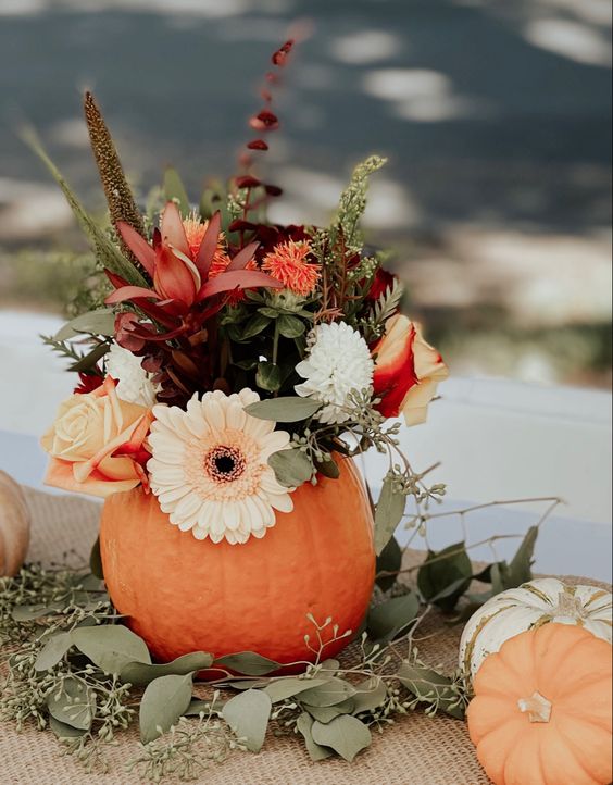 Get ready to decorate with these stunning fall flower arrangements in pumpkins! 🎃🍂 From real pumpkin flower arrangements to fake pumpkin flower arrangements, we've got you covered. 🌿 Discover unique designs that showcase the beauty of autumn with gorgeous blooms and festive gourds. Whether you're preparing for Thanksgiving or simply love fall vibes, these DIY arrangements are the perfect way to bring nature indoors. Learn how to make them yourself! 🧡✨ #FallDecor #PumpkinFlowers #DIYProjects