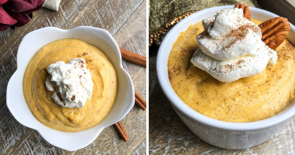 🥄✨ Indulge in this rich and creamy Pumpkin Mousse, finished with a delightful Maple Whipped Cream. This gluten-free treat is easy to make and perfect for any autumn gathering! 🎃🍁 #FallRecipes #GlutenFreeDesserts