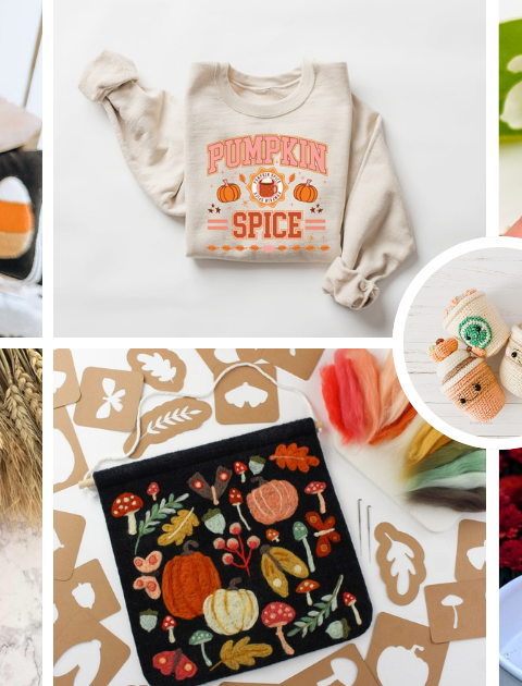 ? Fall Obsessed? Same. ? Check out these adorable Pumpkin Spice Latte-themed goodies from Etsy! Perfect for your fall wardrobe, home décor, and gifting to your fellow PSL lovers. ?☕ #PumpkinSpiceLife #FallFeels