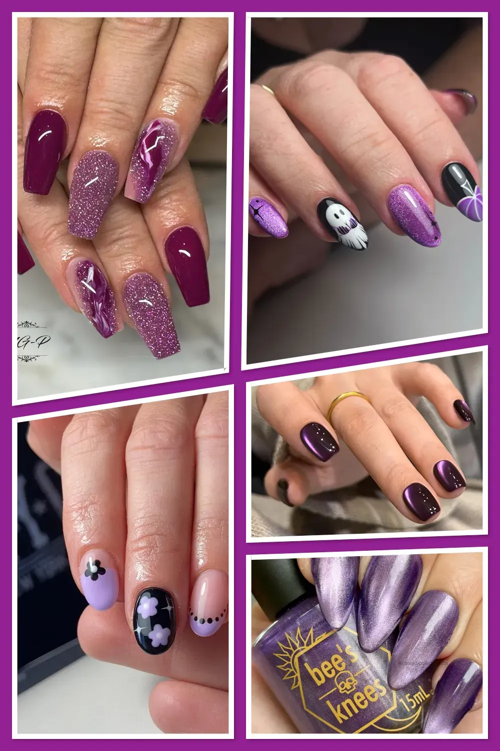 Deep Purple Nails That Scream Autumn Glam ??Rich, moody, and effortlessly stylish — these purple fall nail designs are everything. From glitter accents to ombre looks, they’re perfect for your next cozy-season manicure. #DeepPurpleNails #FallNails #NailIdeas