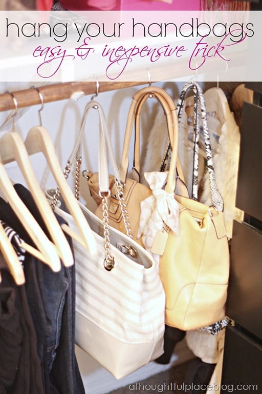 How to Hang Handbags