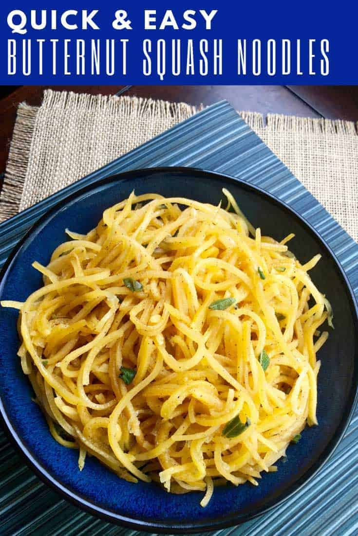 These Savory Butternut Squash Noodles are a Perfect Low Carb Side