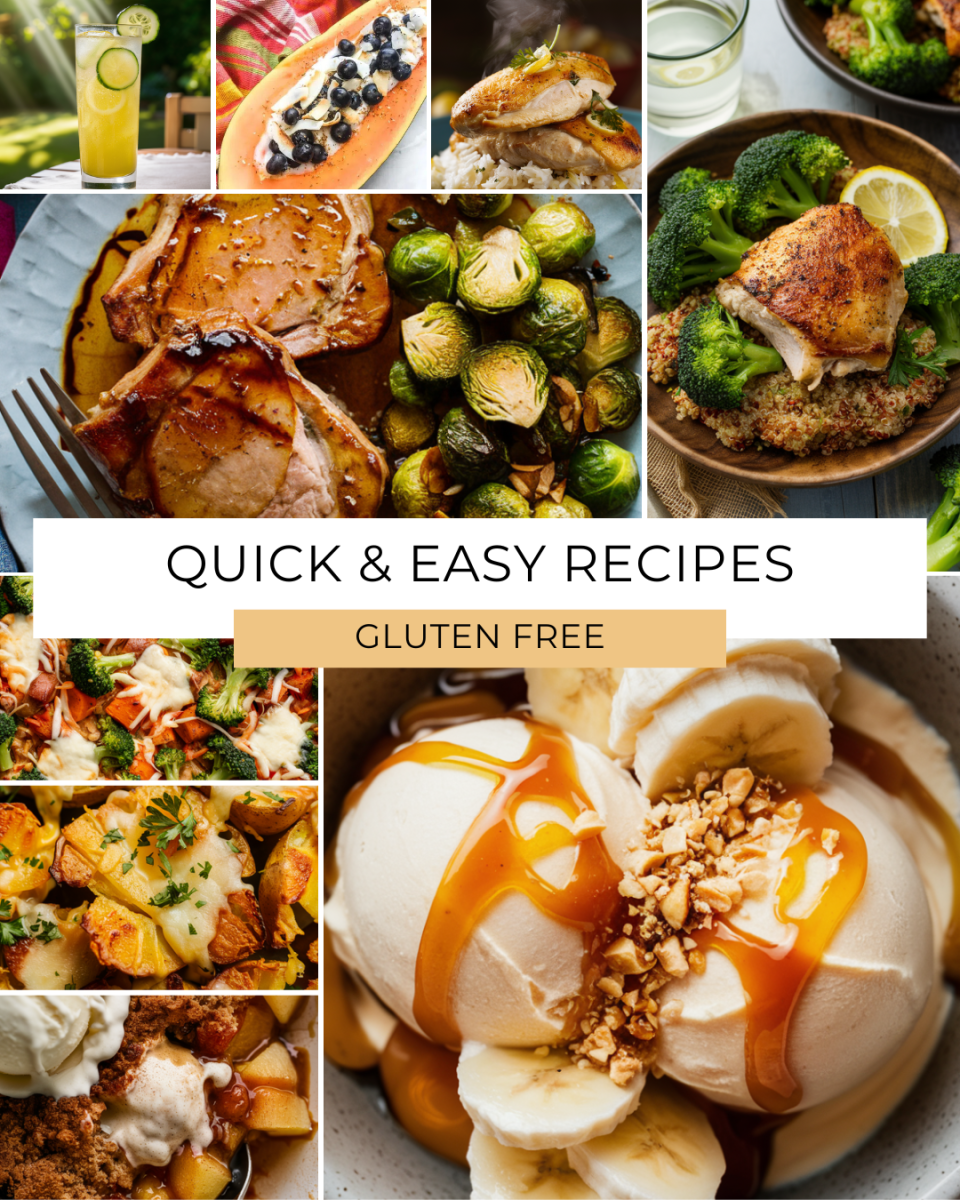 Discover quick and easy gluten-free recipes for every meal! From breakfast to dinner, sides to dessert, all ready in under an hour. Perfect for busy days when you still want delicious, healthy options. 🍽️✨ #GlutenFree #QuickMeals #HealthyEating