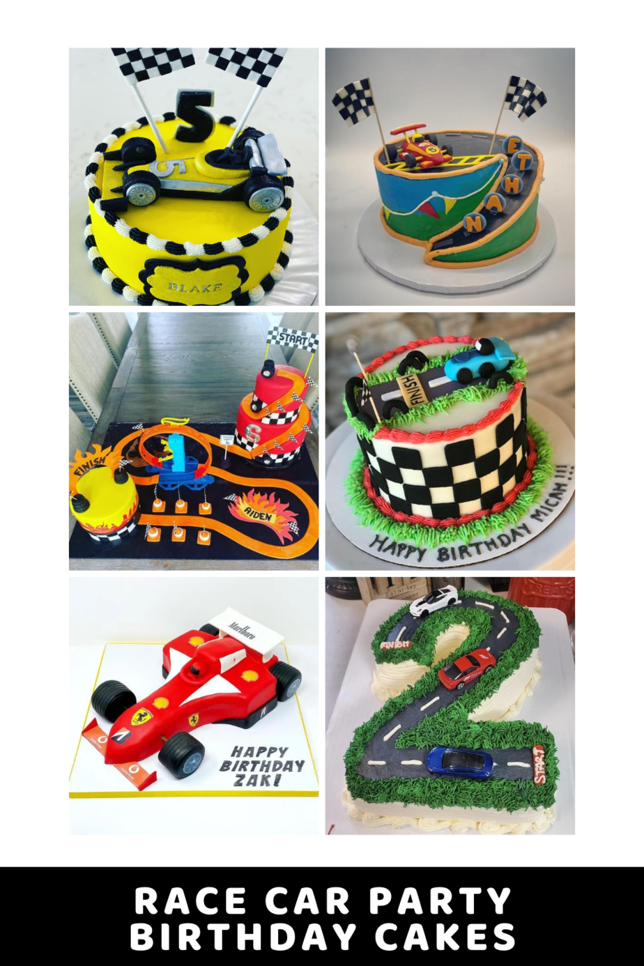 Race car cake template