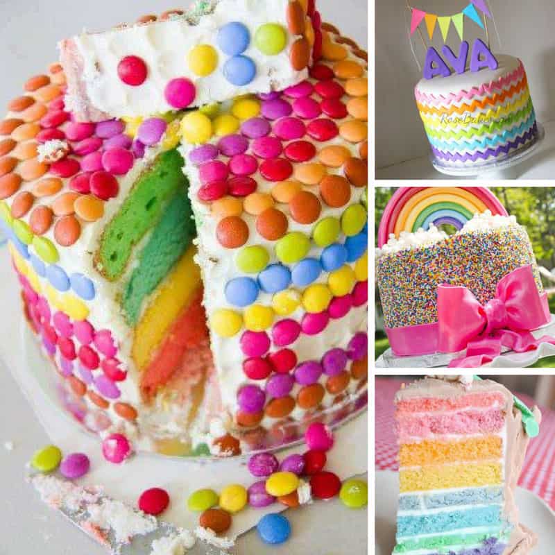 These rainbow birthday cakes are totally amazing!