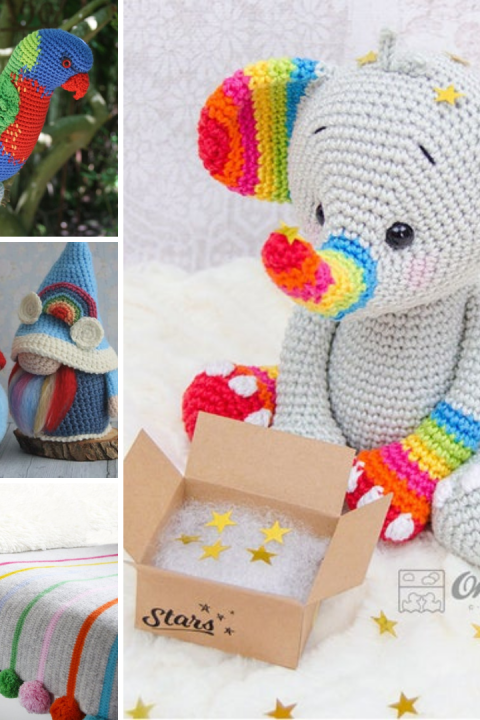 Rainbow Crochet patterns featured