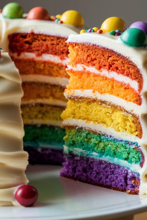 ? Are you searching for the perfect centerpiece for your next birthday bash? Look no further! This Multi-Layer Rainbow Birthday Cake is not just a cake, it's a party in itself!