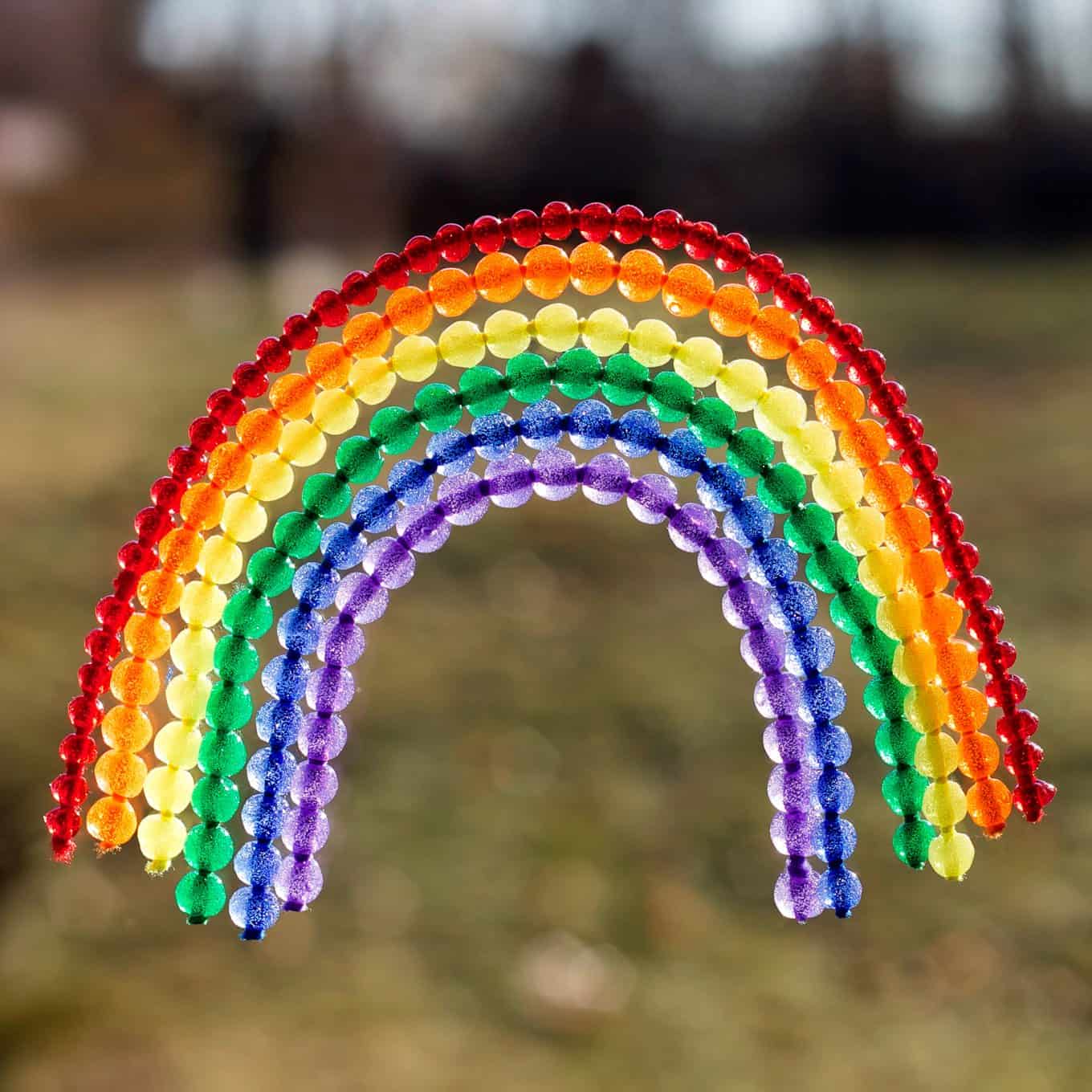 Fused Bead Rainbow Suncatcher