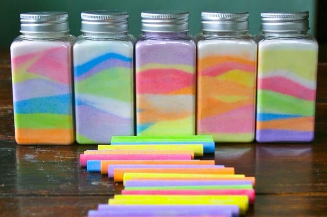 Rainbow in a Jar Craft