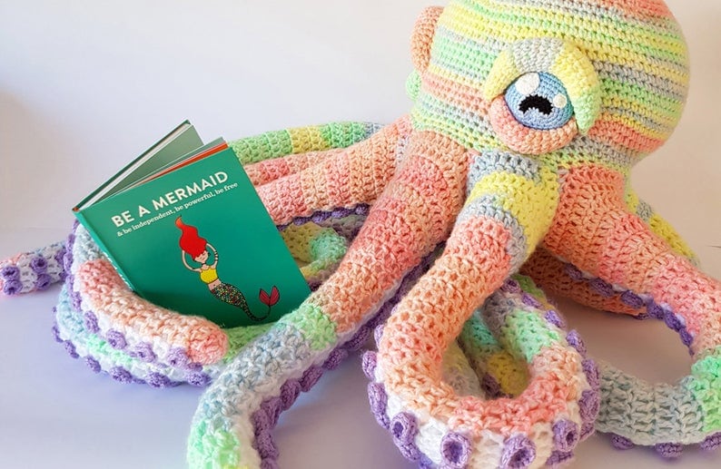 Make this giant octopus as a reading buddy for your child