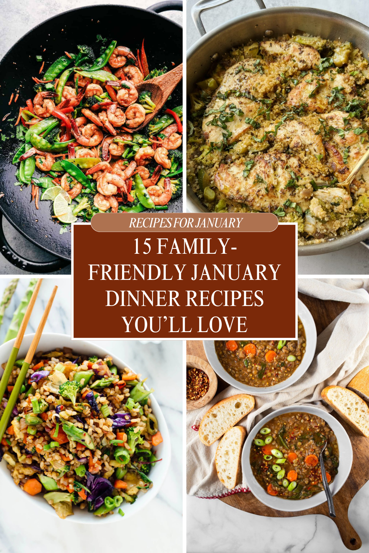 🍴 From weeknight dinners to weekend comfort meals, these 15 January Meals are perfect for the season. Quick and tasty! 🍲❄️ #FamilyMeals #JanuaryDinnerIdeas