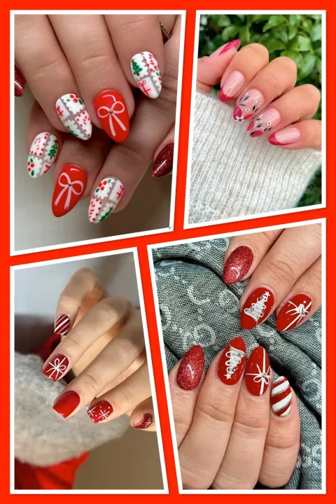 From elegant snowflakes to playful bows and candy cane stripes, these red Christmas nails are perfect for winter! Find the best classy, cute, and subtle Christmas nail ideas for your next holiday manicure. ❤️✨ #ChristmasNails #HolidayNails #DecemberNails