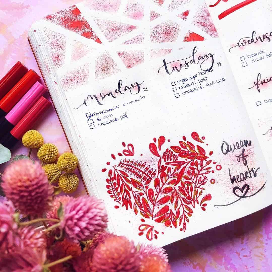 Red Floral Heart