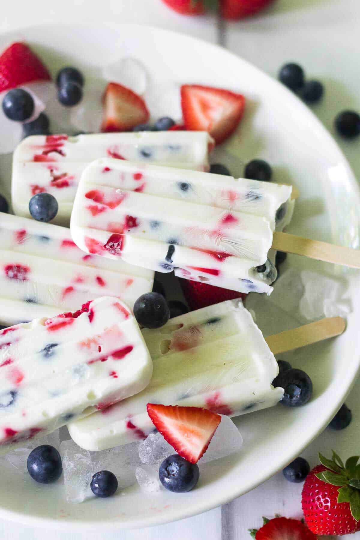 Red White and Blue Popsicles