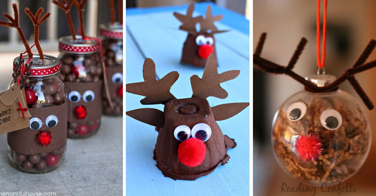 Reindeer Crafts {Adorable Rudolph crafts for kids to make this Christmas!}