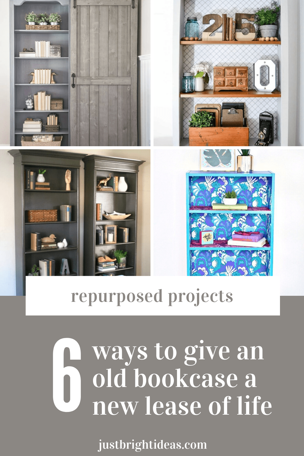 Check out these clever ways to transform an old bookcase into something stylish