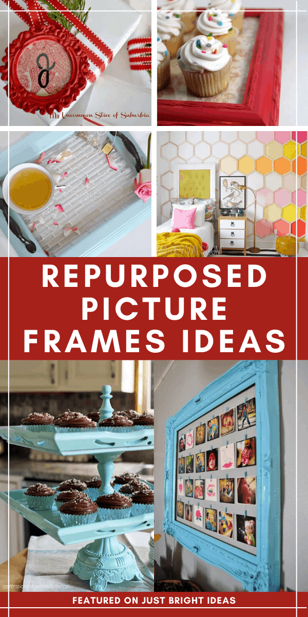 These picture frame makeovers are GENIUS!
