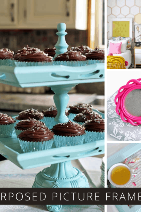 These picture frame makeovers are GENIUS!