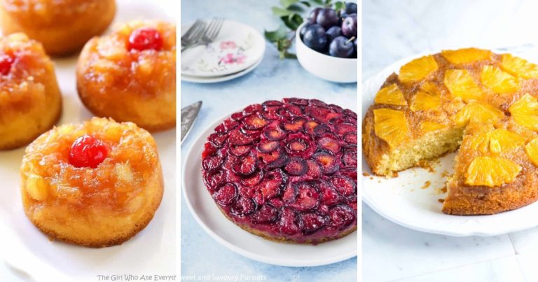 Step back in time with these irresistible upside-down cakes! ? Whether you’re after a classic or something with a twist, these recipes will remind you of simpler times in Grandma’s warm kitchen. Perfect for a sweet nostalgia trip! #VintageBaking #ComfortFood #CakeLovers