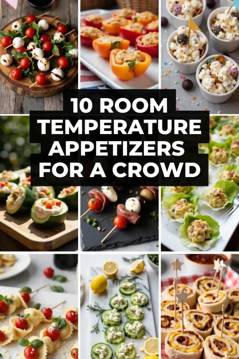 No oven, no stress! These room temperature appetizers for a crowd are perfect for 4th of July parties, potlucks, and backyard BBQs.
