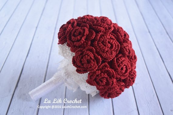 Crochet Wedding Bouquet | Flower Bridal Bouquet | World Crochet Flowers