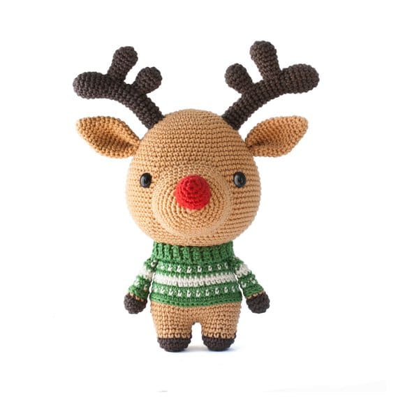 Rudolph Bear Reindeer Crochet Pattern