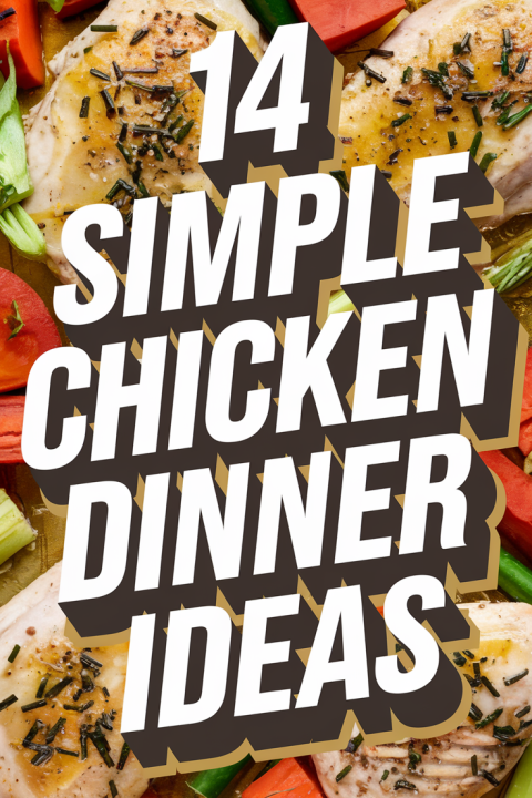 ?? 14 Easy Chicken Dinners That Will Save You Time & Effort No more stressing over dinner! These simple chicken recipes are packed with flavor, easy to make, and require minimal prep—perfect for busy weeknights. ?️✨ #QuickDinners #ChickenMeals #MealPrepMadeEasy #FamilyFavorites #EasyCooking