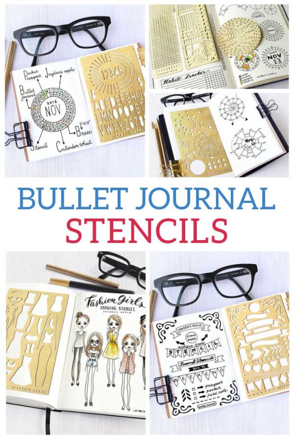 These are the best bullet journal stencils I've found - just what we need for neat layouts!