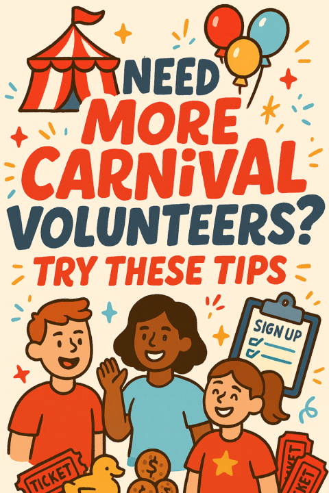 If your carnival sign-up sheet is looking way too empty ?—this post is for you. 20 clever ways to recruit school volunteers (that actually work). #CarnivalPlanning #VolunteerRecruitment #PTAhelp #SchoolEvents #MomLife
