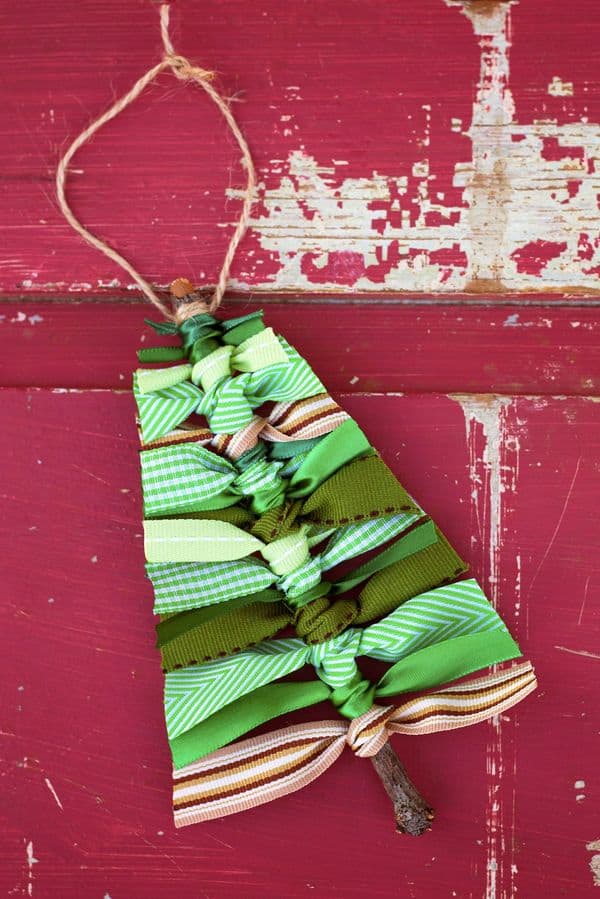 Scrap Ribbon Tree Ornaments